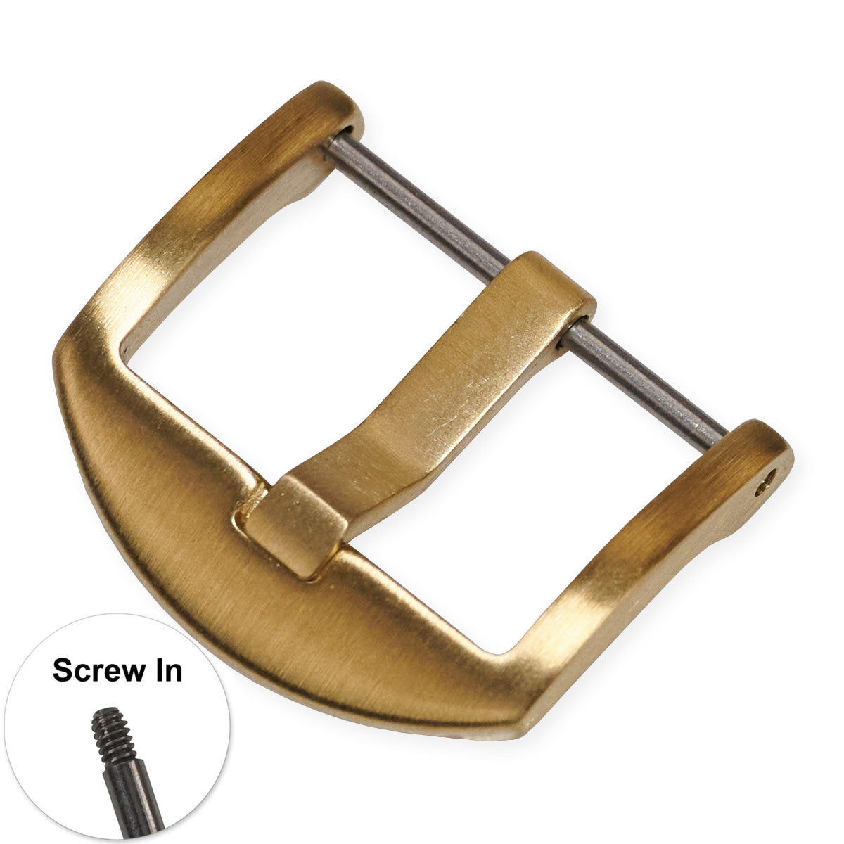 BRONZE buckle for watch strap band replacement upgrade clasp 18mm-26mm Screw In